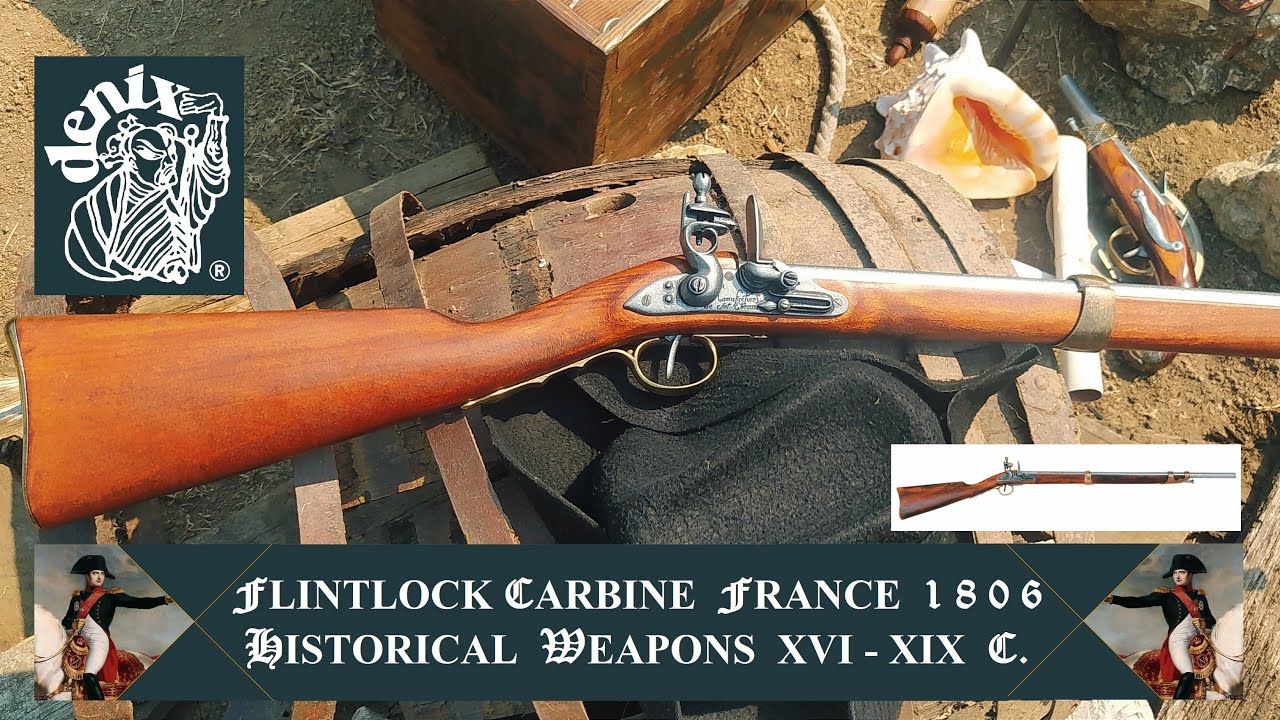 Detailgetreues Dekogewehr mit Bajonett - Frankreich 1806