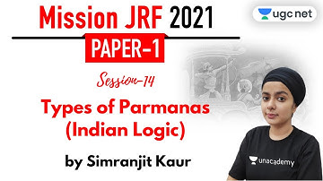 09:00 AM - JRF June 2021 Paper 1 | Mathematical Reasoning by Simranjit Kaur | Types of Parmanas