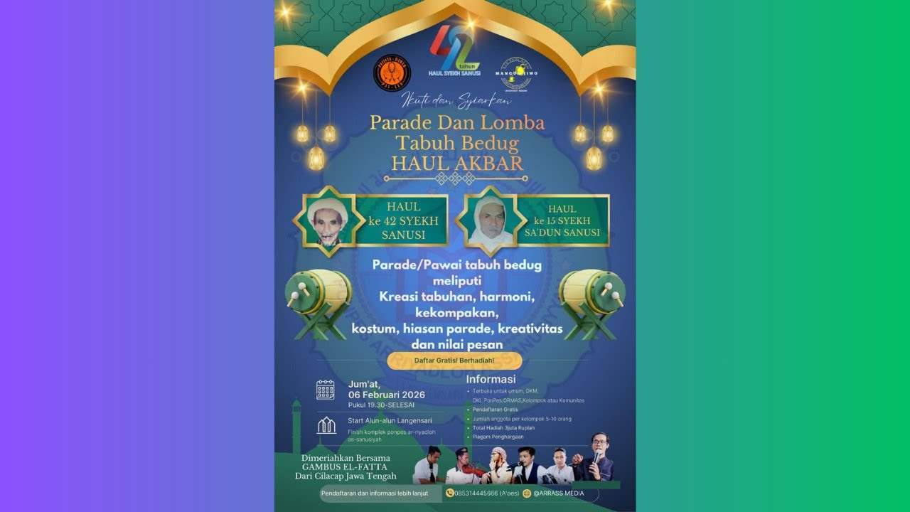 Parade Tabuh Bedug , Gambus & Wayang Golek