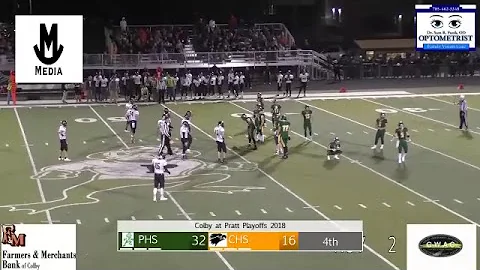 Colby at Pratt Playoff Football 2018