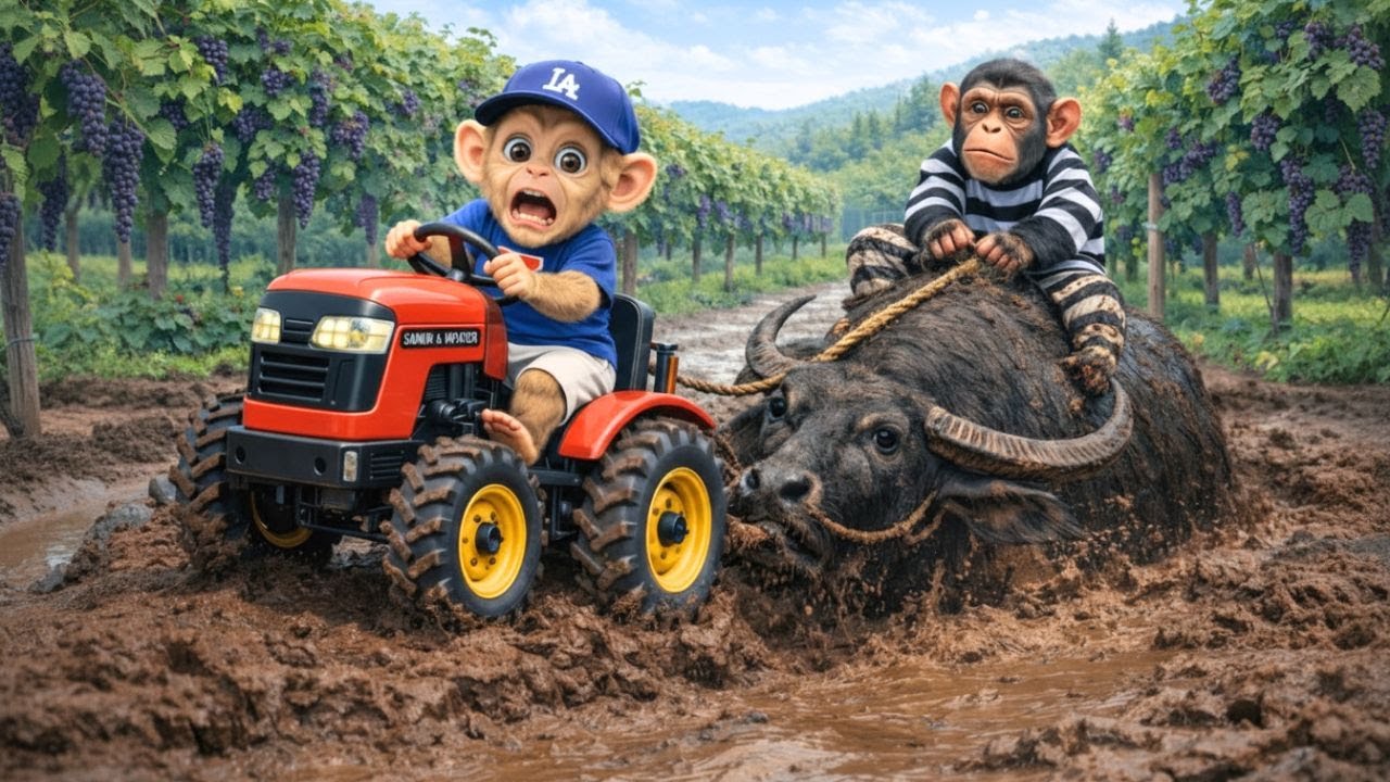 Monkey Rio: The Mud Rescue & Grape Thief Chase - YouTube