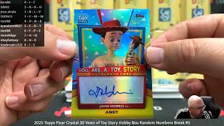 5/6/2026 2025 Topps Pixar Crystal 30 Years of Toy Story Hobby Box