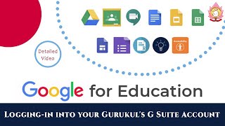 Logging-in into your Gurukul's G Suite Account - Detailed Video - Hindi screenshot 3