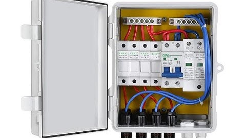 ECO-WORTHY 4 String PV Combiner Box with Lightning Arreste, 10A Rated Current Fuse - Overview