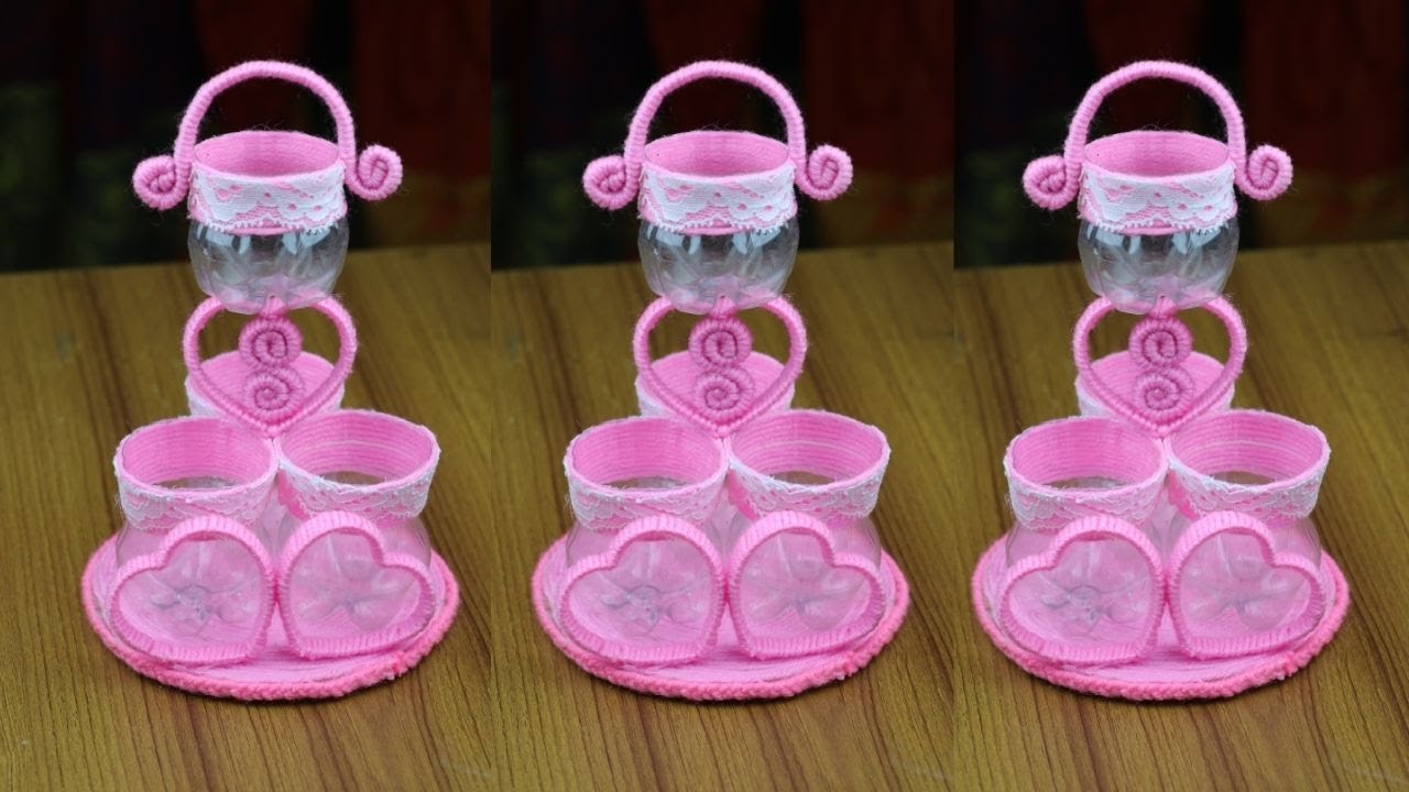 DIY Woolen & Plastic Bottle GULDASTA /NEW DESIGN WOOLEN GULDASTA/Best reuse ideas/Best out of waste