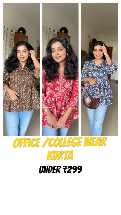 Casual kurtas under ₹299 #trending #oorumblood #couple #beautytips #shortsfeed #youtubeshorts #kurti