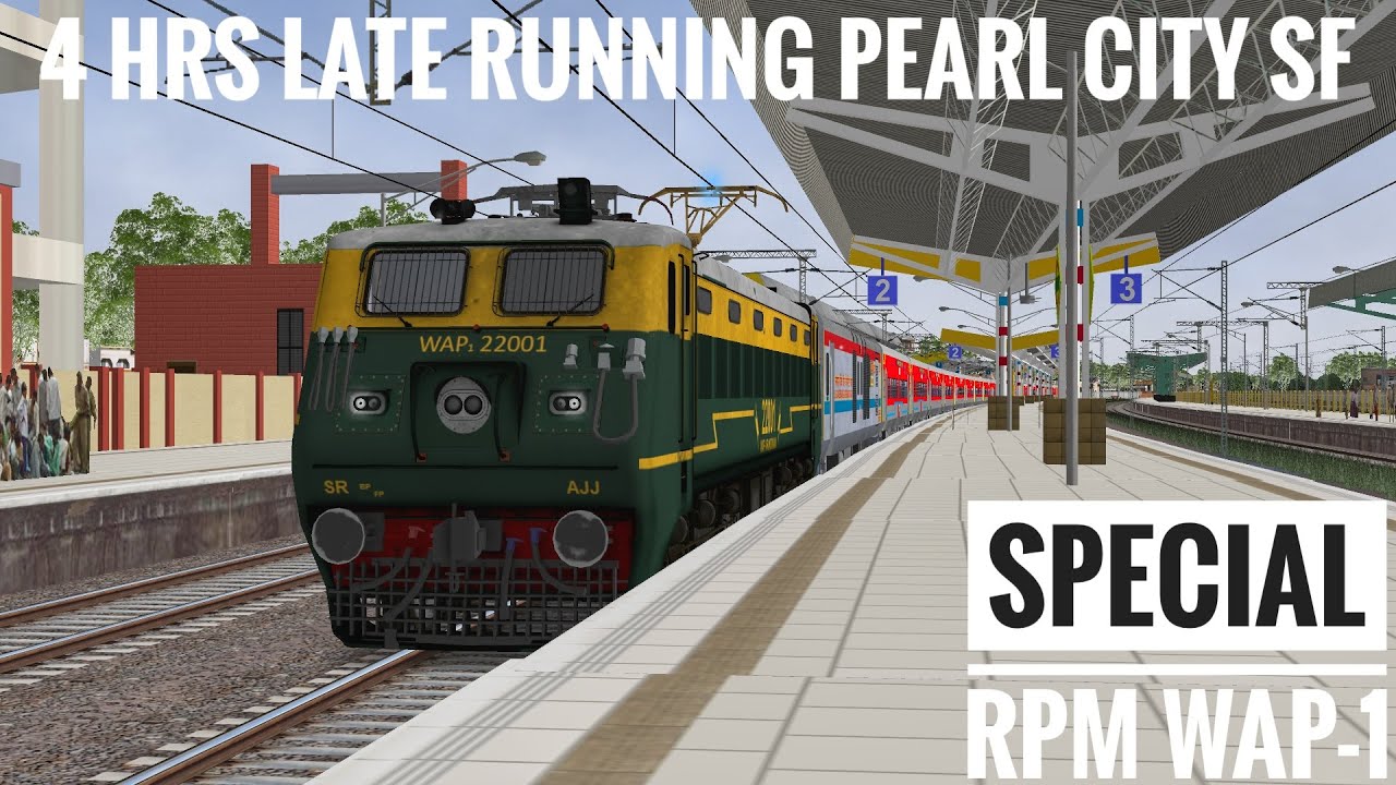 Driving 4 Hours late Lengendary PearlCity SF | Part 1 | RPM WAP-1 | TRG - TamilRailGamer Live Stream