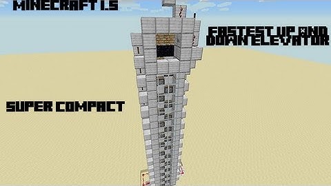 Minecraft Fast Up and Down Elevator
