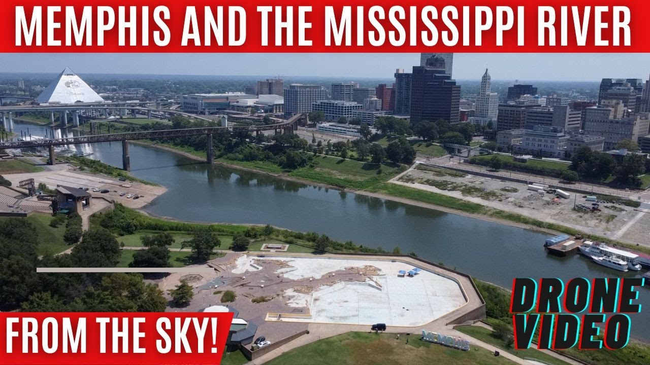 The Mighty Mississippi and downtown Memphis [Drone Video]