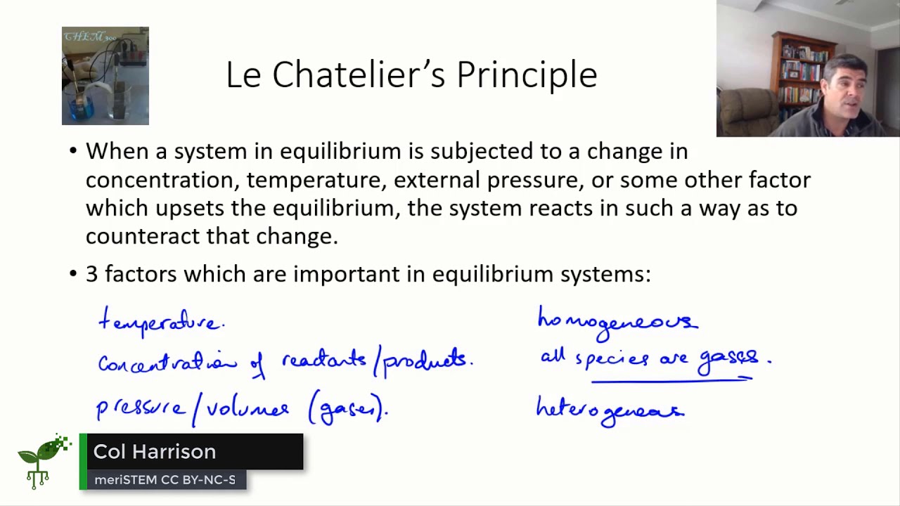 Effect of Temperature on an Equilibrium System | Equilibrium | meriSTEM