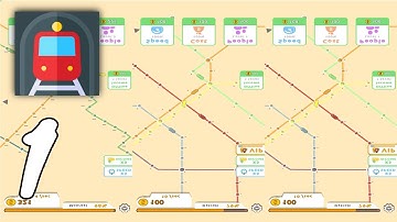 Subway Connect: Map Design Gameplay Walkthrough Part 1 (Android, IOS)