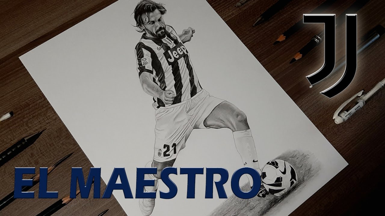 El Maestro Andrea Pirlo 🇮🇹 dibujos de fútbol / Memorias del Fútbol -  thptnganamst.edu.vn