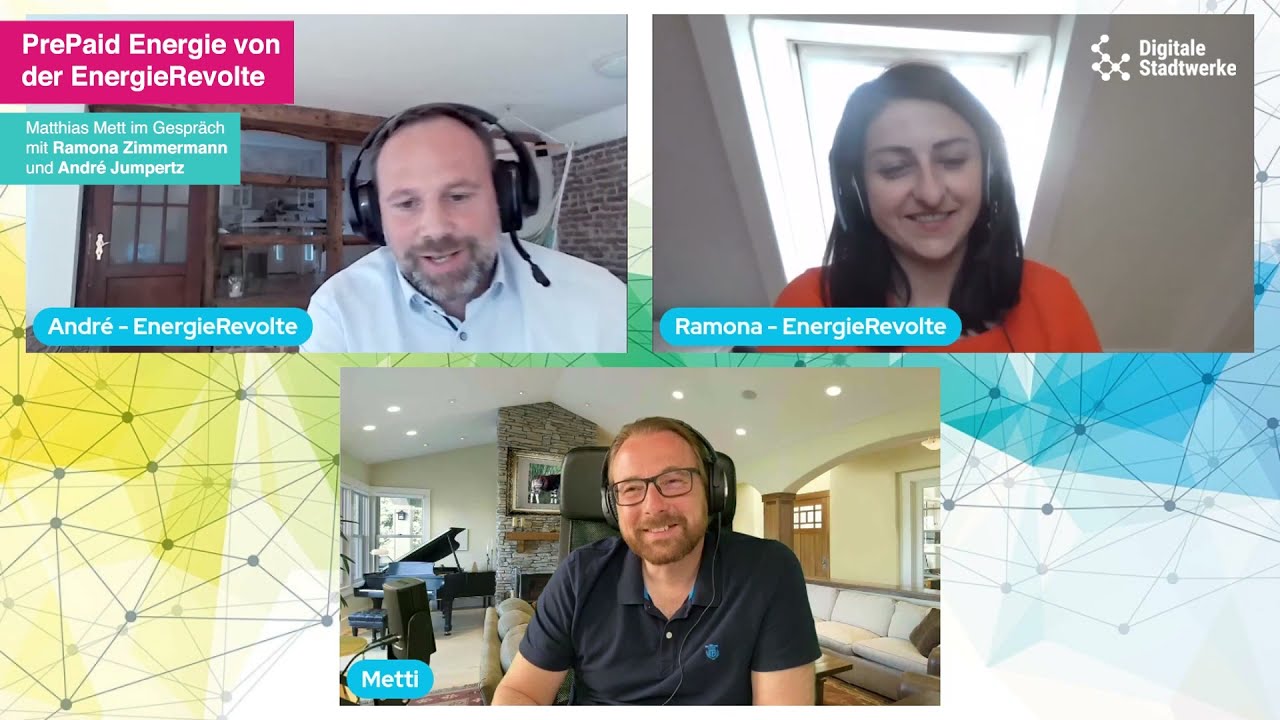 #33 PrePaid Energie von der EnergieRevolte - Webtalk mit Ramona Zimmermann und André Jumpertz
