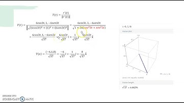 TAREA 7 VECTOR TANGENTE, NORMAL Y BINORMAL CV