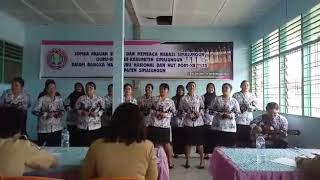 "Nusantaraku" karya A.Riyanto oleh guru-guru SD Kec. Gunung Malela