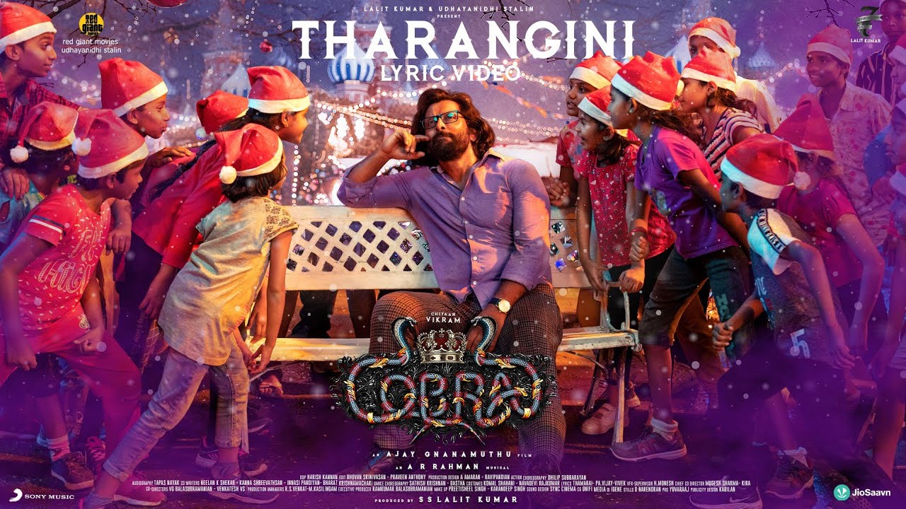 Cobra   Tharangini Lyric  Chiyaan Vikram  ARRahman   Ajay Gnanamuthu  7 Screen Studio