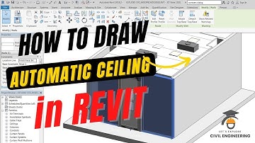 Revit Tutorial #13 | Automatic Ceiling in Revit Architecture Tutorial #Let