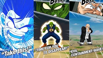 GLOBAL! KID GOKU | DEMON KING PICCOLO | MASTER ROSHI ENGLISH ACTIVE SKILL & SUPER ATTACKS PREVIEW