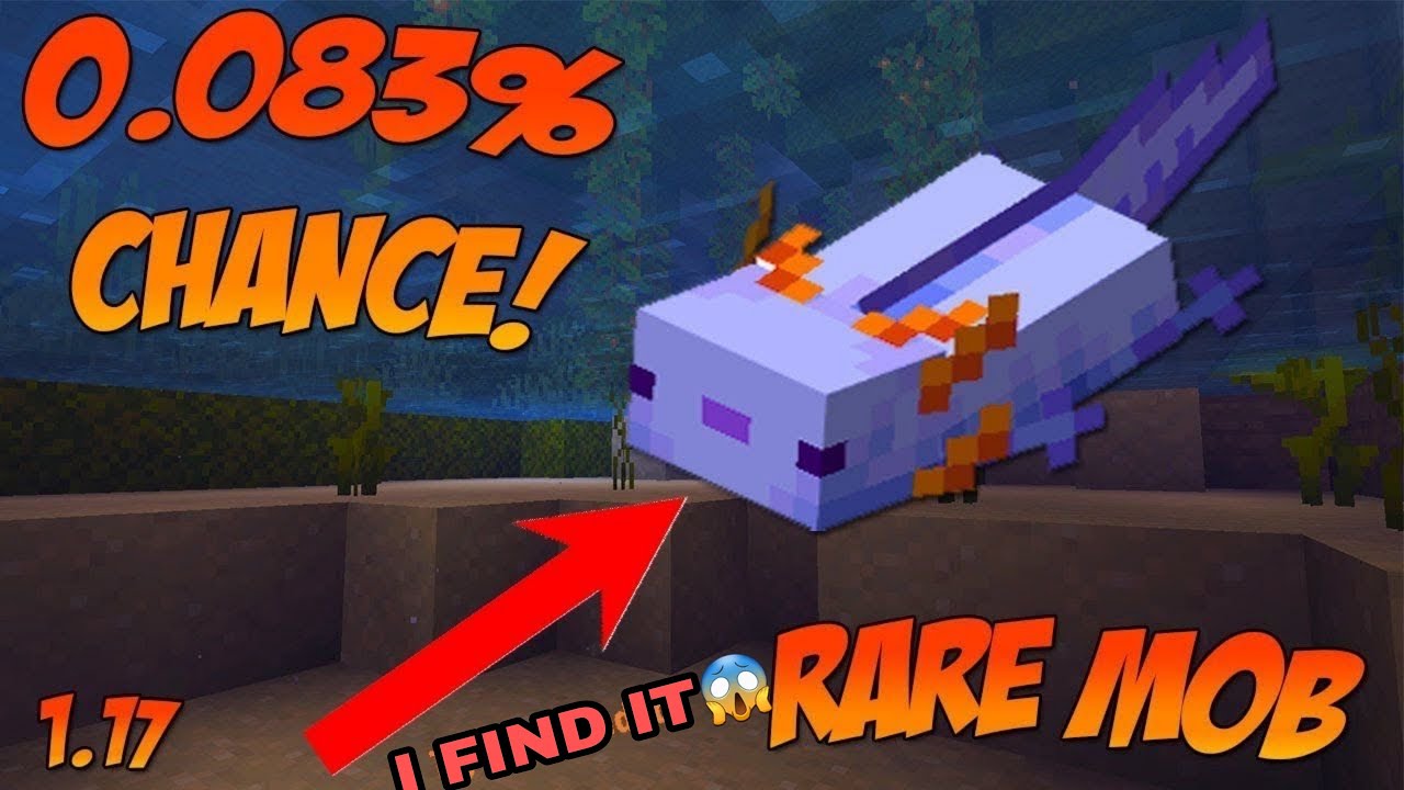 i found a blue axolotl in Minecraft!😱 - YouTube