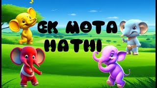 Ek Mota Hathi I Mighty Big Elephant AI GENERATED I Munu's World Kids Nrsery Rhymes I