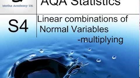 Linear combinations of Normal variables - multiplying