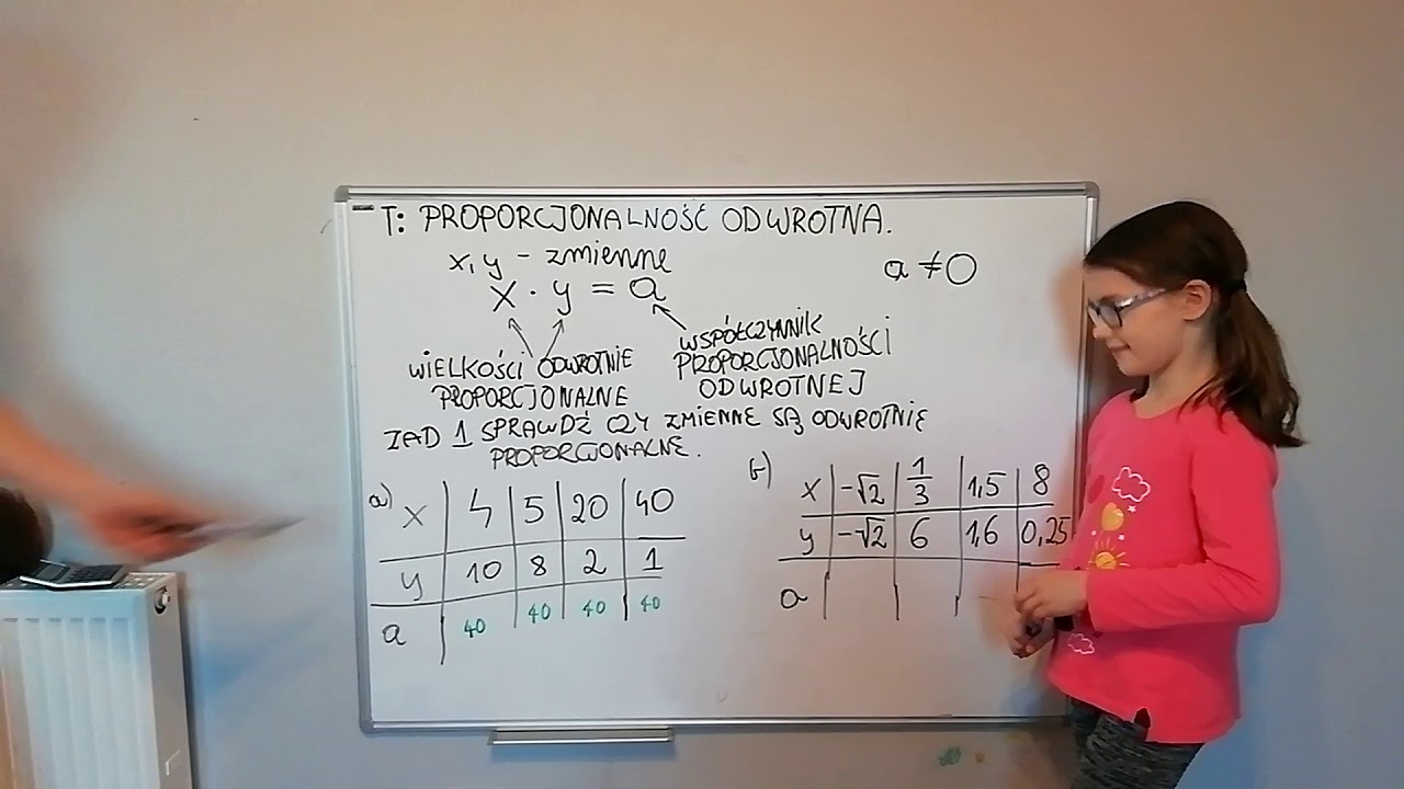 Proporcjonalność Prosta I Odwrotna Sprawdzian Proporcjonalność odwrotna 1 - YouTube