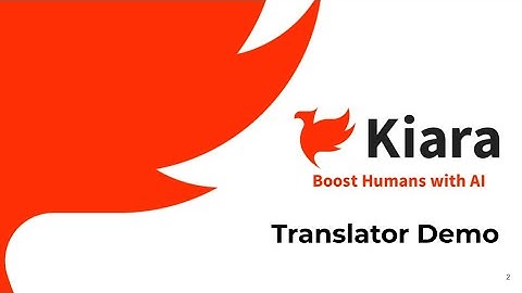 【Kiara】 Real-time language translation for Slack  - Demo