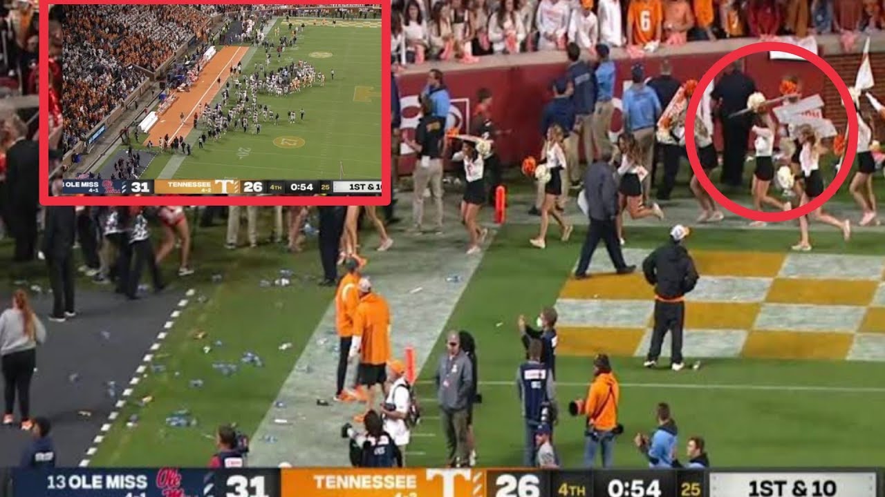 Tennessee Fans Throw Trash onto the Field… YouTube