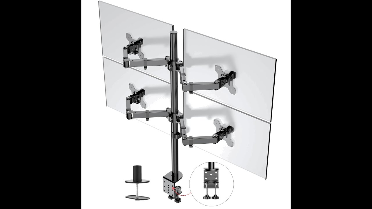 FOUR MONITOR STAND INSTALLATION VIDEO