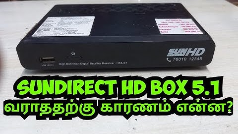 SUN DIRECT HD SET TOP BOX 5.1 DOLBY NOT WORKING REASON
