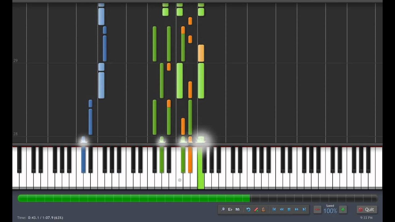 Synthesia - Cantarella -piano only-