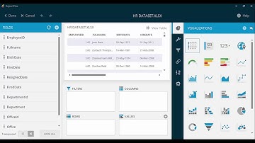 Create a visualization with excel data on SharePoint with ReportPlus Desktop