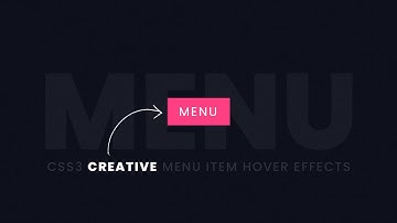 CSS3 Creative Menu Item Hover Effects | CSS Shiny