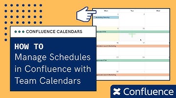 Schedule in Confluence with Team Calendars