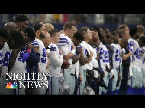 NFL Commissioner Everyone Should Stand For National Anthem NBC Nightly News 