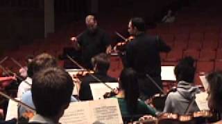 Bruch Violin Concerto Rehearsal With Brian Lewis, Vioiln