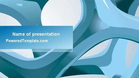 Abstract Threads PowerPoint Template by PoweredTemplate.com