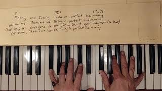 Ebony and Ivory additional verses arranged by dee downey