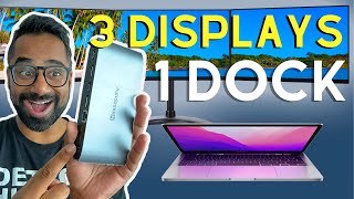 One Dock Multiple Monitors No Adapters Macbook M1 Or M2 Minisopuru Dock Review