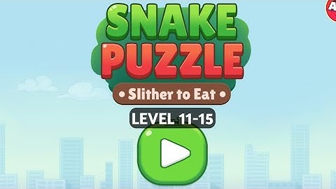 Snake Puzzle: Slither to Eat Levels 11,12,13,14,15
