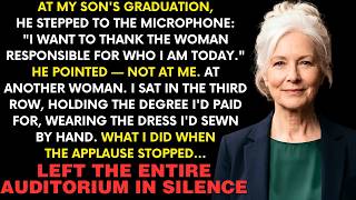 At My Son's Graduation, He Thanked Another Woman Instead of Me —The Room Went Silent When I Stood Up