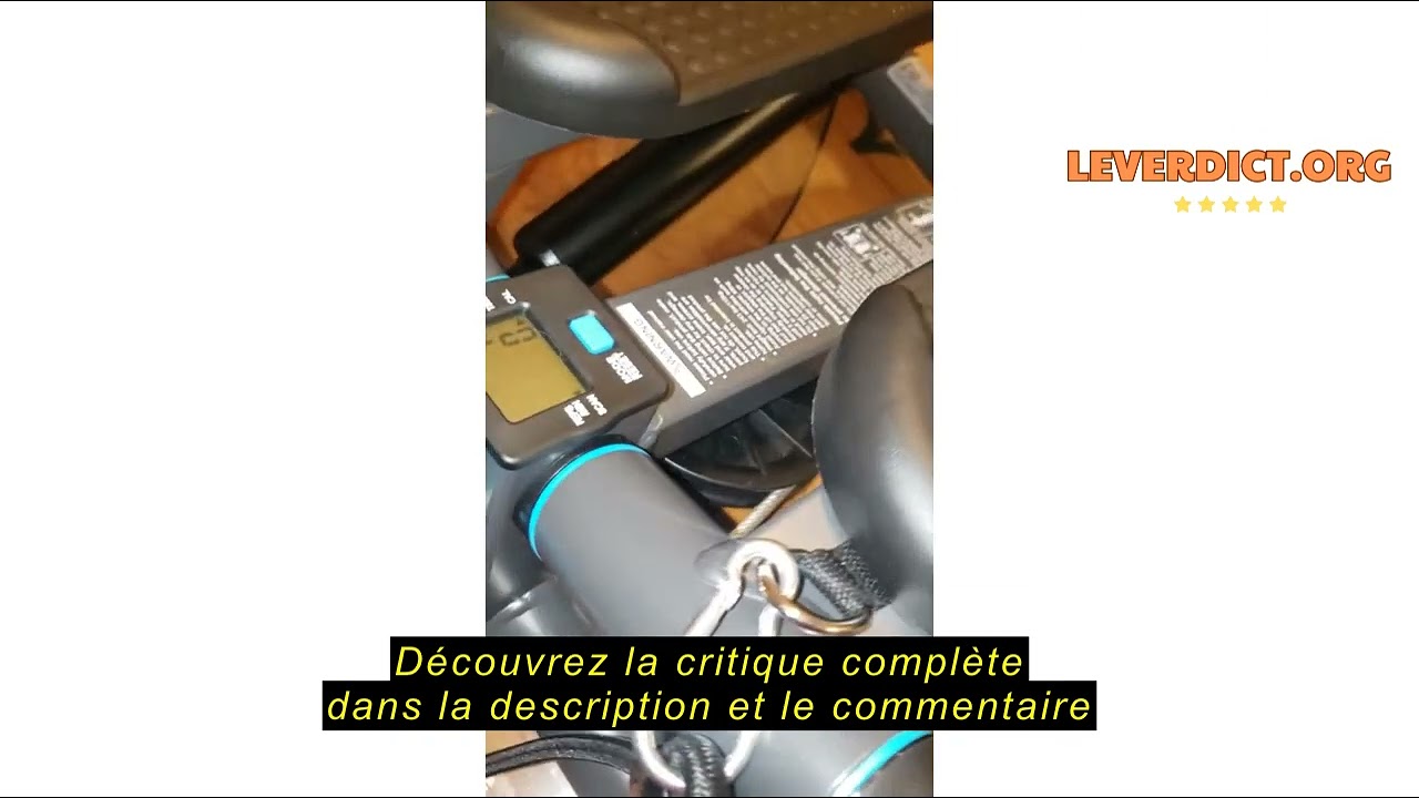 Mini Stepper 2 En 1 Vannect Avec Cordes Élastiques - 16 Niveaux - Jusqu'à 150kg