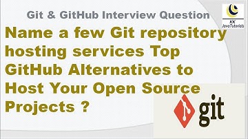 Name a few Git repository hosting services Top GitHub Alternatives to Host Your Open Source Projects
