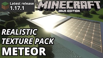 Minecraft Java 1.17.1 Meteor Realistic Texture Resource Pack (Seus Shaders) OptiFine Gameplay