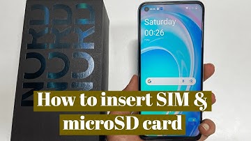 OnePlus Nord CE 2 Lite 5G: How to insert SIM card and microSD card - Nano SIM card and microSD card