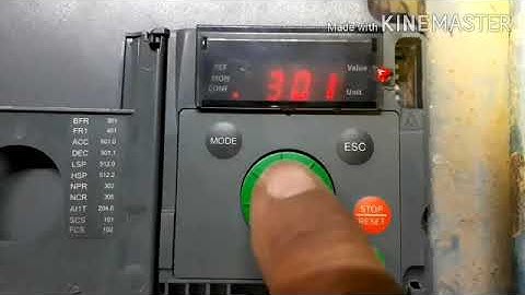 Schneider drive 310 parameter