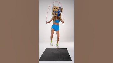 The flinch before the hit 🙈#jumprope #skipping #tricks #tutorials #learntojumprope