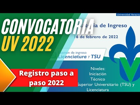 Registro Paso a Paso #Tutorial Convocatoria de Ingreso a la Licenciatura #UV 2022