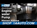 How to Replace Engine Water Pump 2002-08 Nissan Altima