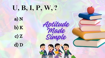 Find the missing term in the alphabetic series Aptitude for SSC, Bank and Placement exams #maths